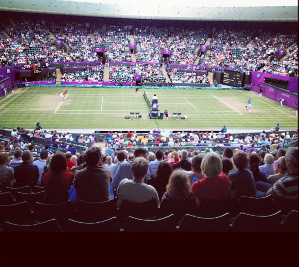 Center court at Wimbledon, London 2012 Olympics