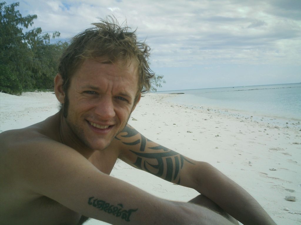 Relaxing on Lady Musgrave Island, Great Barrier Reef